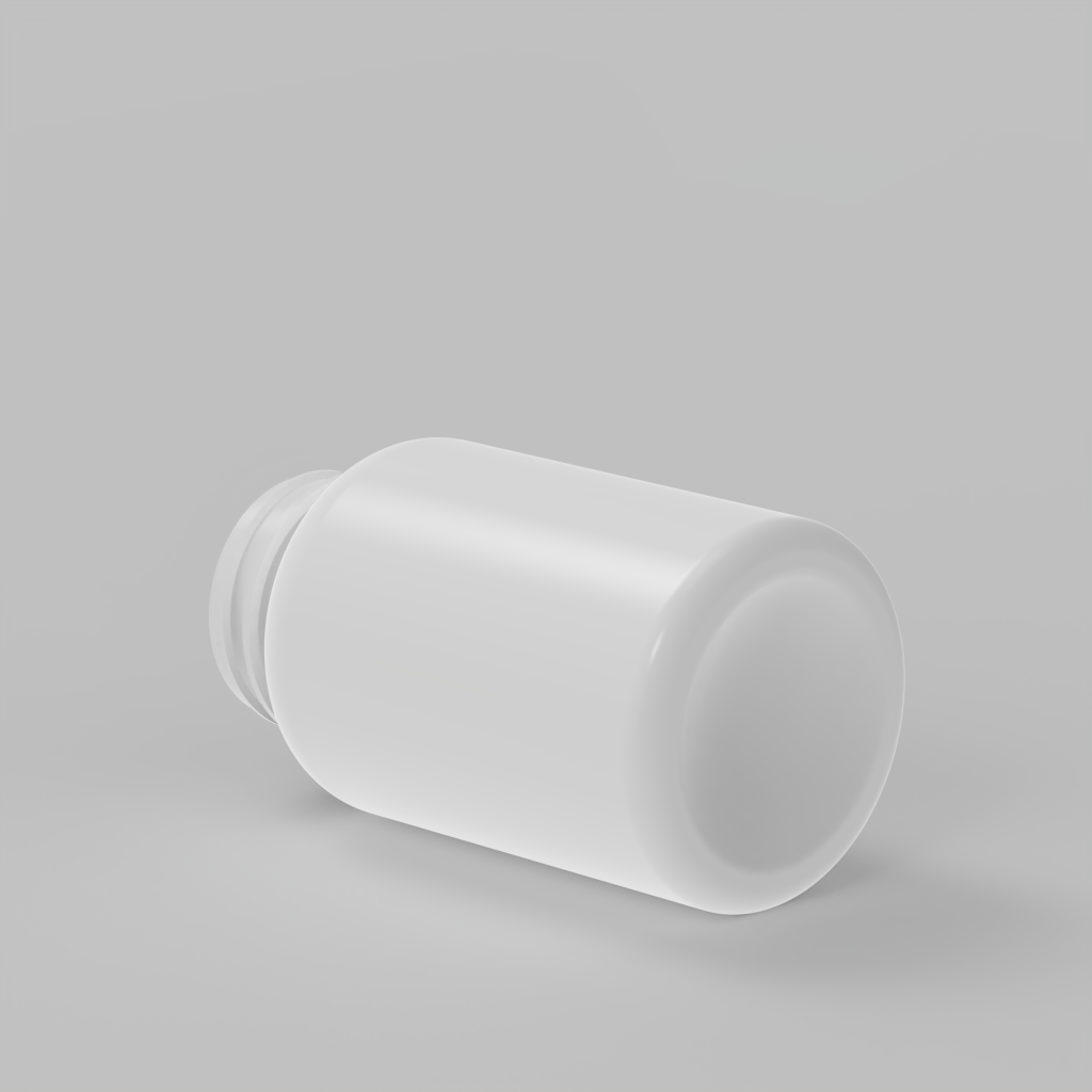 250cc White PET Bottle With 45mm Cap - RTCO Packaging