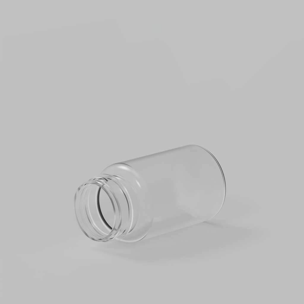 100cc Clear PET Bottle With 38mm Cap - RTCO Packaging